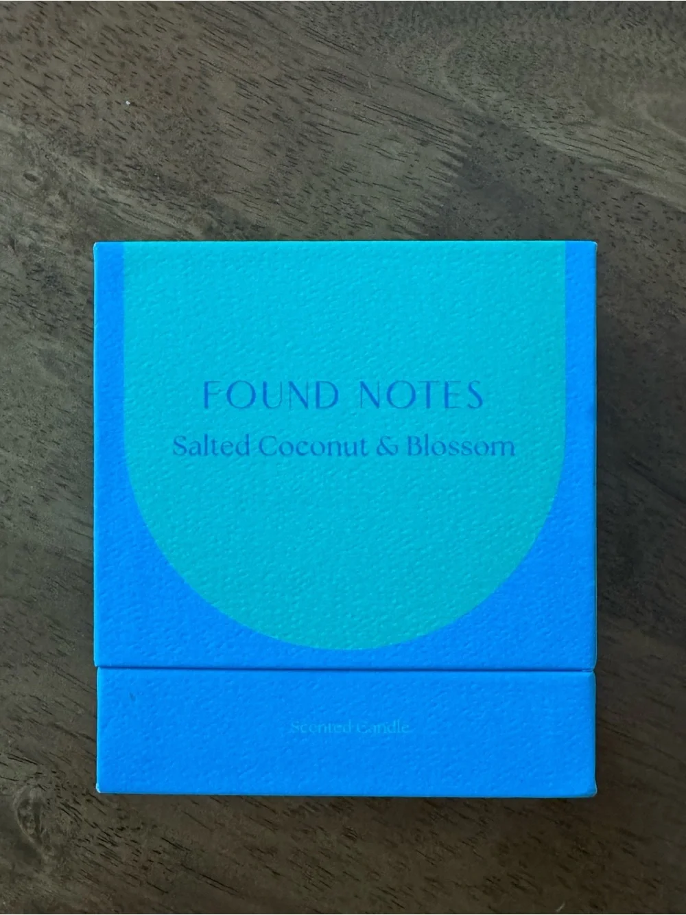 Found Notes Fresh Salted Coconut & Blossom Boxed Glass Candle